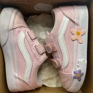 Vans Old Skool V Skate Shoe - Baby / Toddler - Pink / Floral
